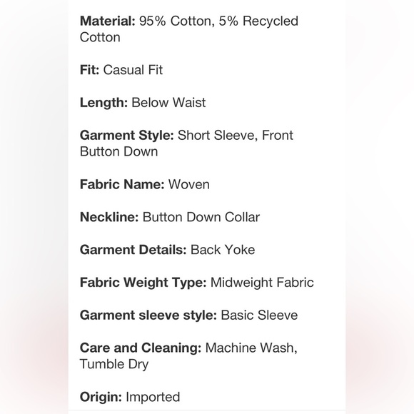 Short Sleeve Utility Shirt - Original Use™ Black Midweight, Button Down Collar - Picture 5 of 5